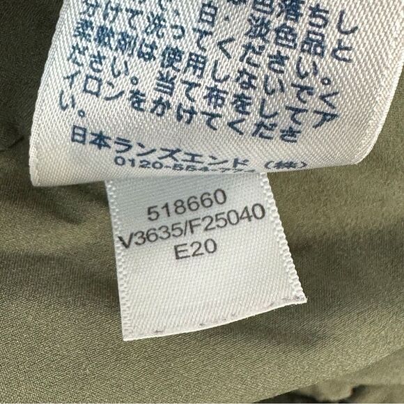 Lands’ End Olive Green Down Fill Parka Puffer Winter Jacket Women’s Size Medium - Picture 5 of 10